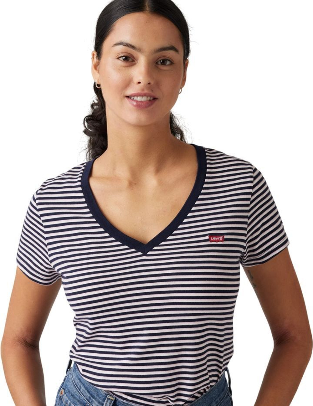 Футболка Levis PERFECT VNECK синий