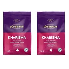 Кофе в зернах Lofbergs Kharisma 1 кг, 2 шт
