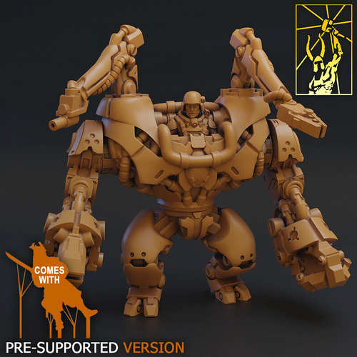 Necromunda Van Saar Arachni-rig миниатюра для dnd, днд, pathfinder, фентези, Настольная игра, НРИ, Варгейм, РПГ