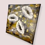 Картина «Белые маки» | Холст, акрил 50х50 см | Художница Ефимова Ольга