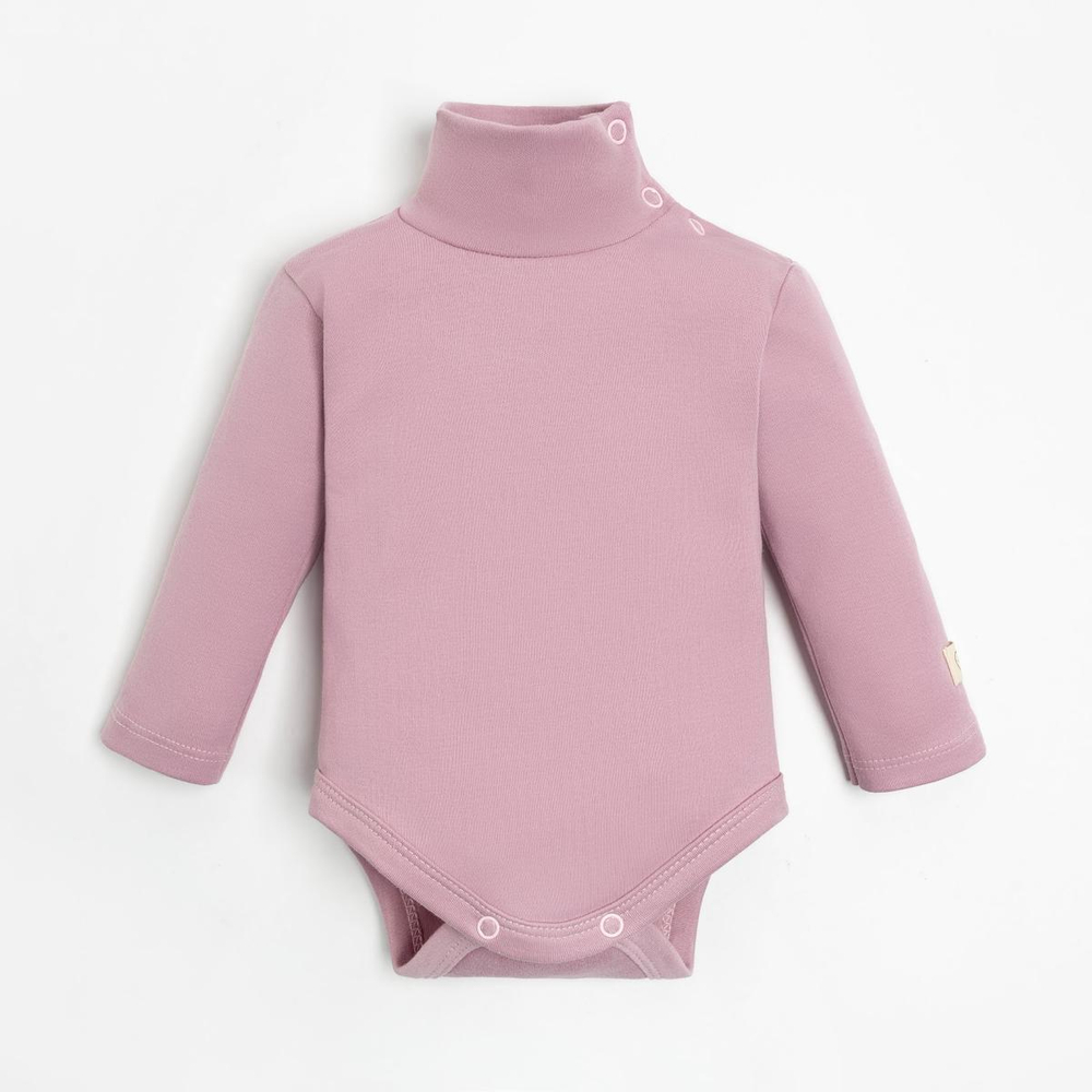 Боди для девочек (водолазка) Крошка Я "BASIC LINE", р. 68-74, розовый. 9235854