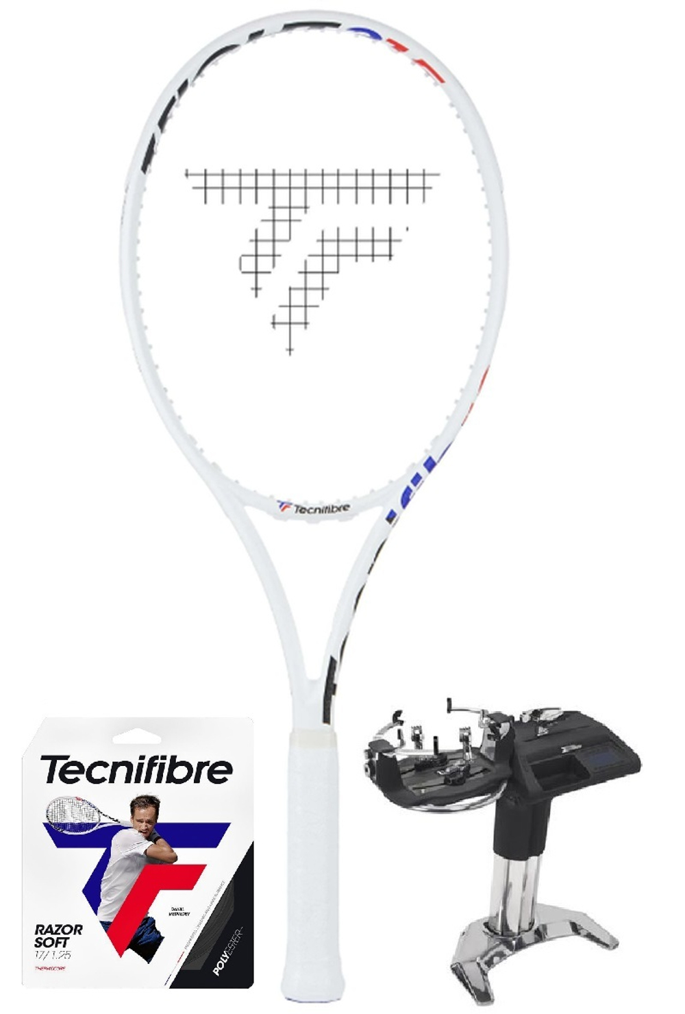 Теннисная ракетка Tecnifibre T-Fight 295 Isoflex + Струны + Натяжка