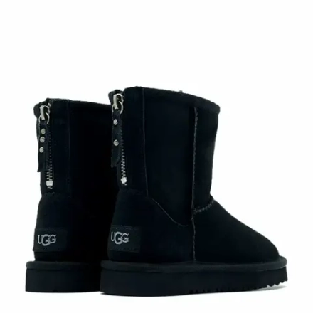 UGG Kids Classic Short Zip Black