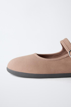 ZARA БАЛЕТКИ BAREFOOT, РОЗОВЫЙ