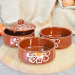 Набор для холодца 3 предмета "Малыш" Ромашка коричневая