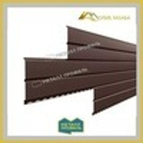 Сайдинг металлический L -Брус ХL VikingMP-01- - RALL 8017 Шоколадно-коричневый, 0.45мм