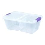 Контейнер двухсекционный 12л, Прозрачный