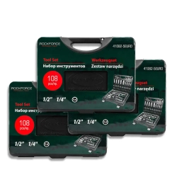 ( 3 K-T ) Набор инструмента 108пр.1/4''&amp;1/2''(6гр.)(4-32мм) RockForce RF-41082-5EURO ( 3 K-T )