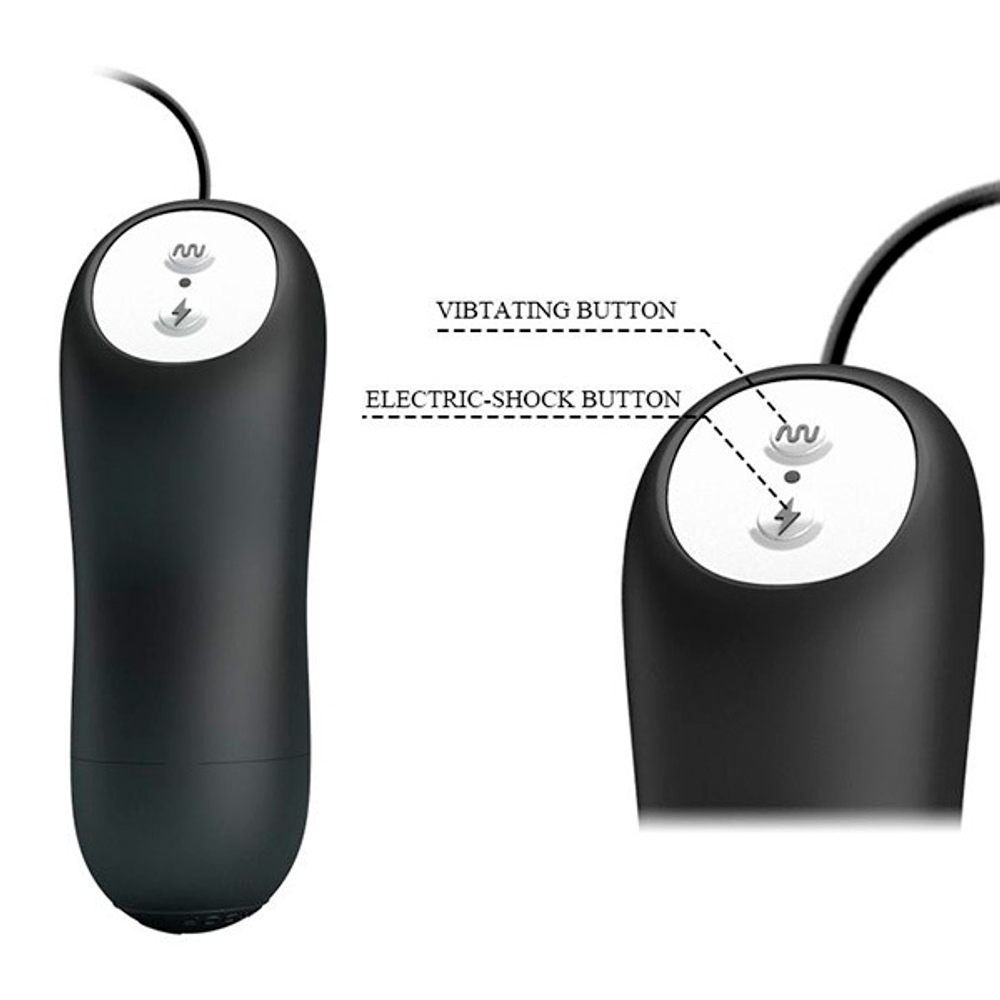 Черный проводной набор с электростимуляцией Pretty Love BI-014878