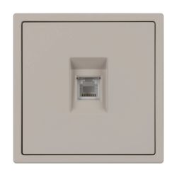 Механизм телефонной розетки SCT-NOBE-MTL1-SFPL-CA (RJ-11, 4C) (Arlight, Кашемир) 061892