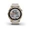 Умные часы Garmin Fenix 7S Sapphire Solar титановый кремово-золотой с светло-песочным силиконовым ремешком