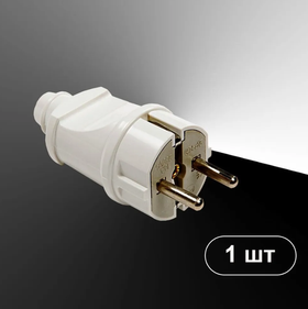 Вилка электрическая IN HOME 16А 220, 1 шт.