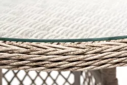 "Эспрессо-80 R" обеденная группа плетеная, цвет бежевый