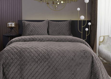 Покрывало 240x260 Sofi De MarkO Натаниэль цвета мокко