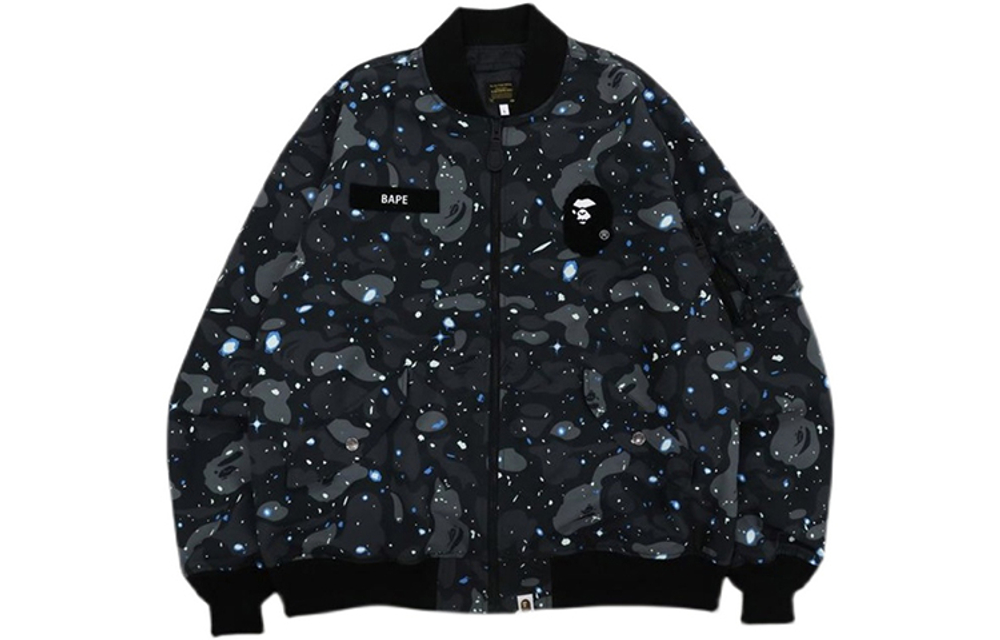 A Bathing Ape Space Camo Loose Fit Ma 1 Куртка