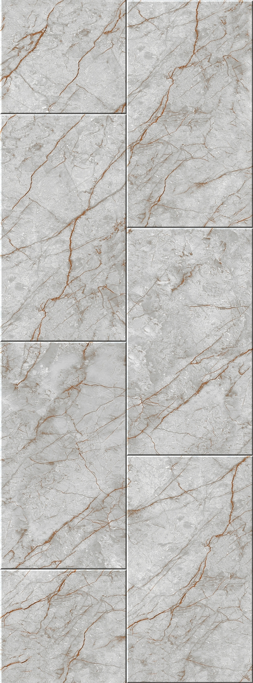 Панель ПВХ 3D StarLine Марвин Серый Дуо 2700х250 мм