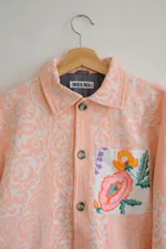 Куртка Soeurs с тремя карманами розовая