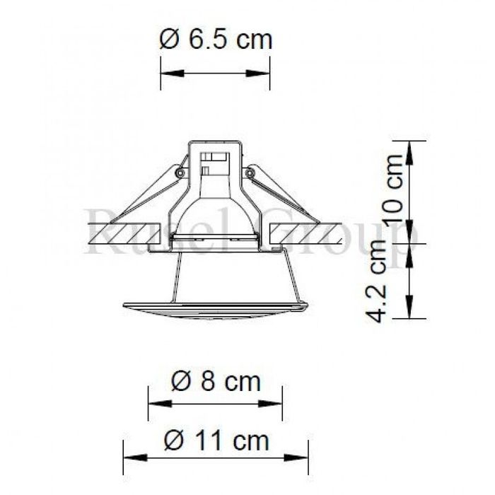 Встраиваемый светильник Swarovski ICE A.8992 NR 020 017