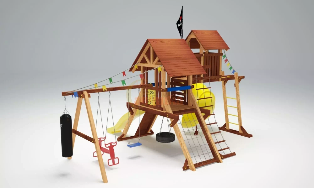 Деревянный игровой комплекс Савушка Lux - 14