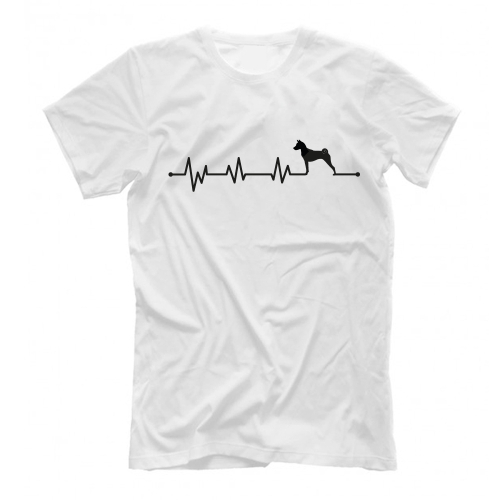 Футболка "Басенджи - сердечный ритм"