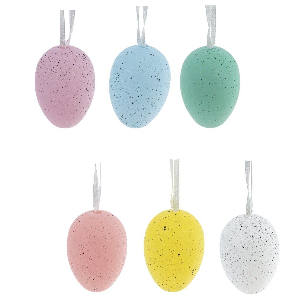 GAEM Набор из 6-ти изделий декоративных подвесных "Яйцо", L14 W12 H5 см