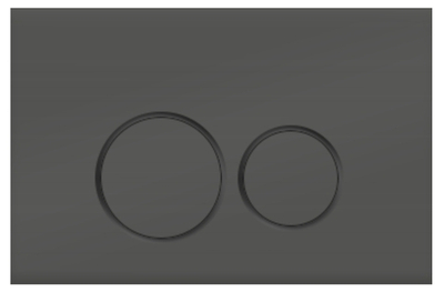 Кнопка МЕТАЛЛ для инсталляции с КРУГ. клав. (ГРАФИТ)  ViEiR  (48/1шт)