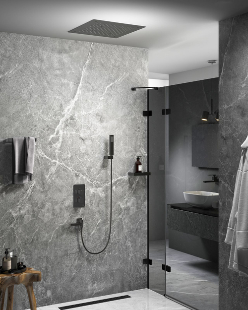 Душевая система встроенная с термостатом Timo Petruma SX-5019/03SM черный