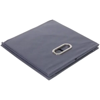 Короб - органайзер складной стеллажный для хранения вещей с крышкой «ДОМания», цвет серый, 33*33*33см (лейбл)