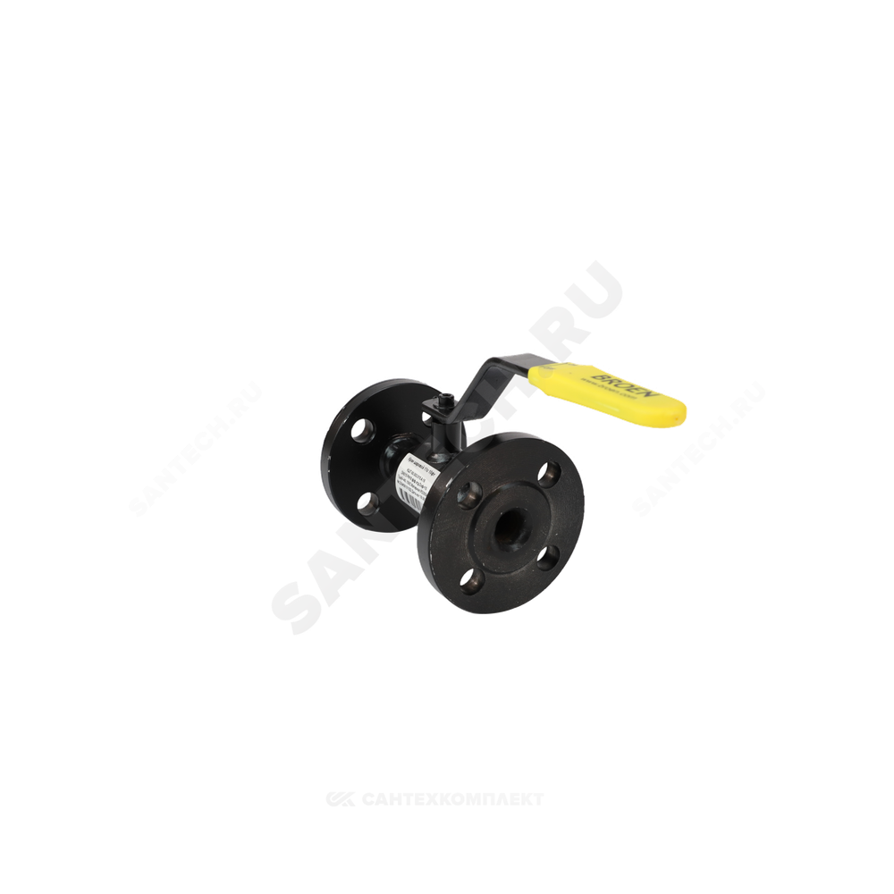 Кран шаровой сталь 09Г2С 11с10фт Ду 150 Ру16 фл L=348мм BROEN КШТ 60.003.150.А.16