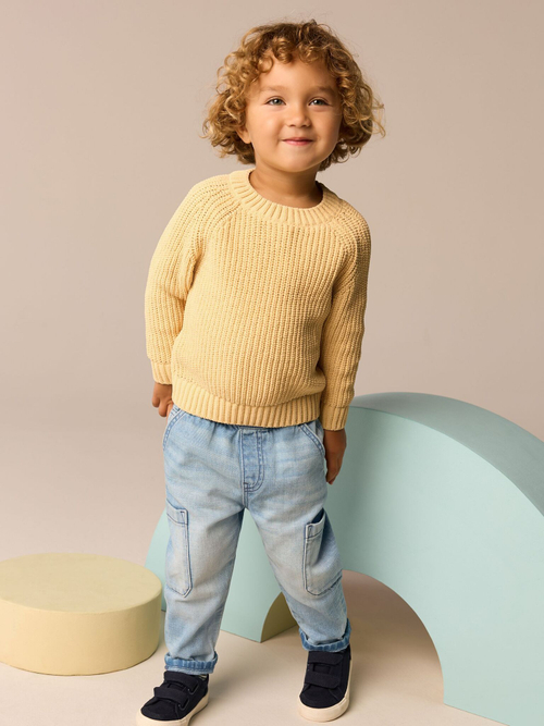 Джемпер для мальчика Next E27-750, Светло-желтый