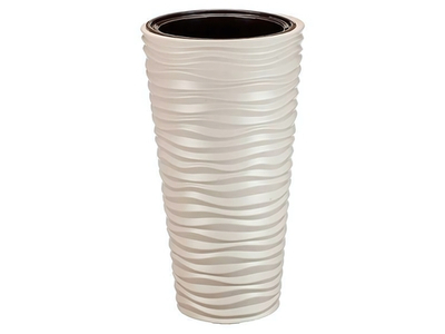 Кашпо Дюна 42л со вставкой (кремовый)