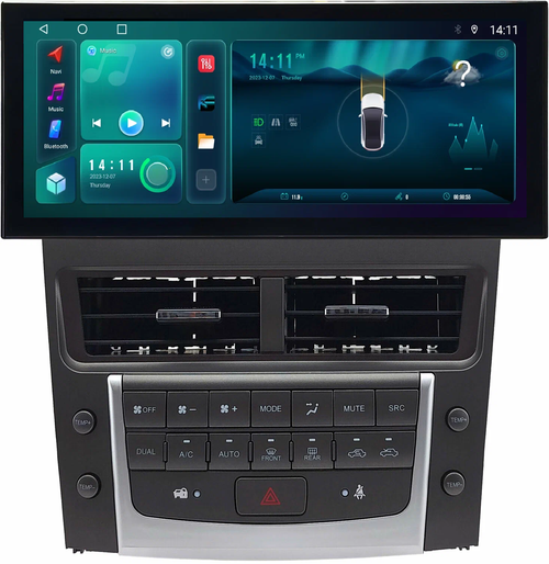 Магнитола для Lexus GS S190 2005-2012 - Kuberg KP-1252 монитор 12.5" в стиле LEXUS на Android 13, Быстрая, CarPlay, 4G SIM-слот