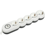 Удлинитель бытовой 5 гн, 3 м, ПВС, 3х1.5 мм2, 16 А, IEK, UNO, WYP53-16-05-03-ZK