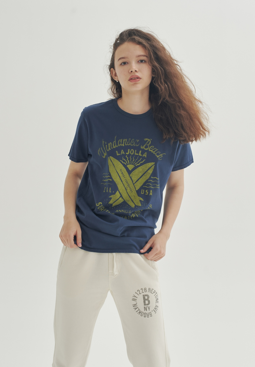 Футболка Bowery NYC "Windancer Beach" Vintage Mood Indigo
