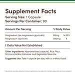 Double Wood Supplements - Magnesium Glycinate 180 capsules