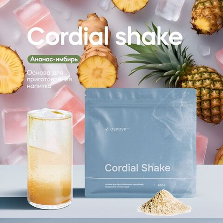CS080 Вкусоароматическая смесь Cordial Shake Ананас-имбирь, 500гр
