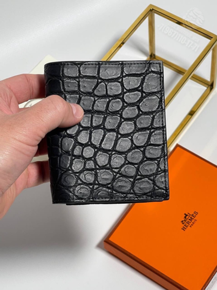 Кошелёк Hermes из кожи крокодила