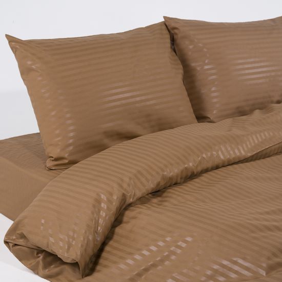 КПБ Brown, Дуэт Макси , 50х70,  подод. 200х220 2шт , простыня 160х200х30 . HOMY