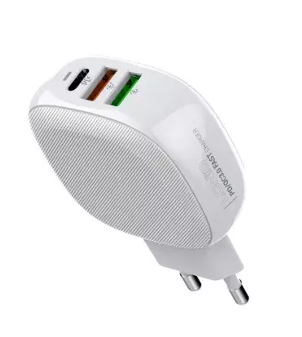 СЗУ 32W с кабелем micro 2USB-A QG/1USB-C PD A3510Q LDNIO