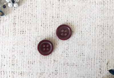 Пуговицы костюмные, d 1,5 см, бордовый