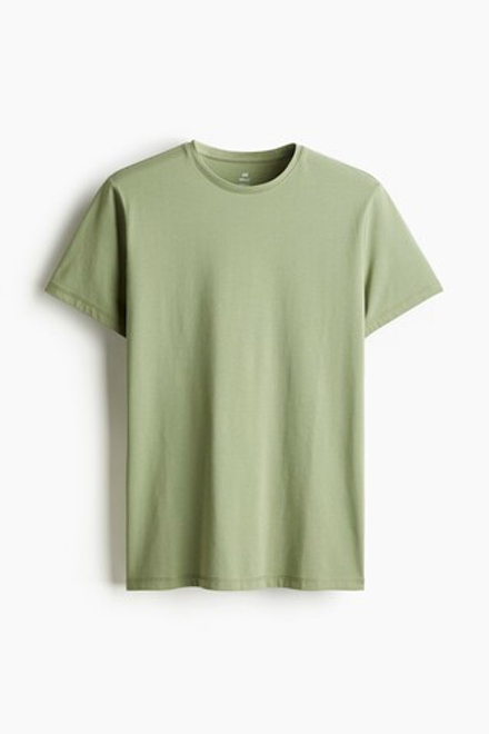 H&M Футболка из легкого трикотажа COOLMAX® Slim Fit, зеленый