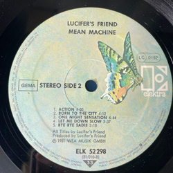 Винтажная виниловая пластинка LP Lucifer's Friend Mean Machine (Германия 1981)