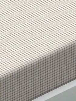 Постельное белье Сказка "Бежевая клеточка" евро Наволочка 50х70 см 2 шт Простынь 240х215 см Пододеяльник 200х215 см, перкаль