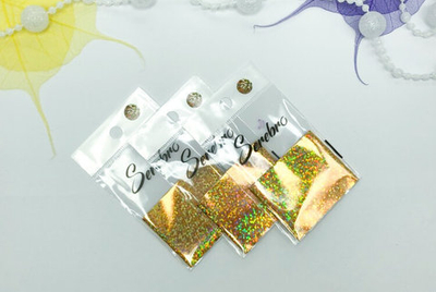 Фольга  "Serebro" 50 см (№71 - Золотые пайетки)