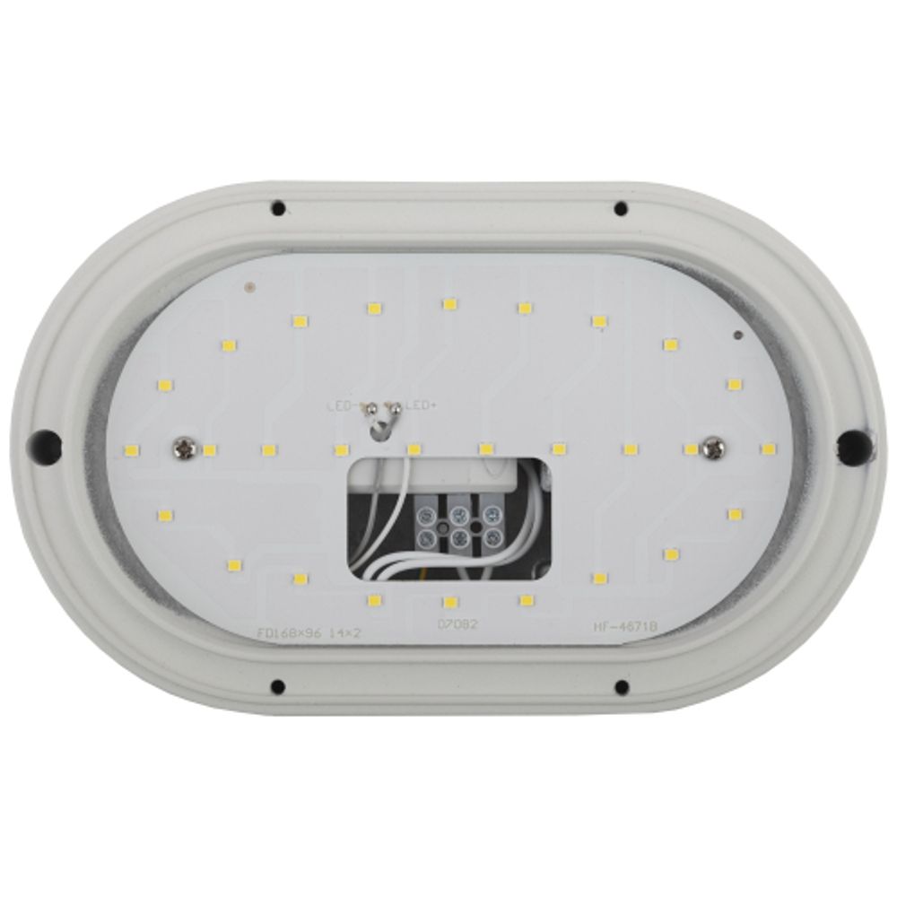 Светильник ЖКХ светодиодный ЭРА SPB-7-12-O антивандальный IP65 12Вт 1140Лм 5000К 220х135 ОВАЛ