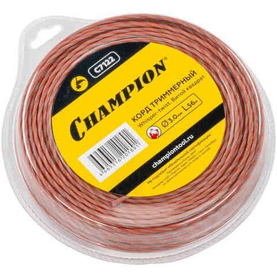 Леска CHAMPION Whisper-twist 3,0*56 м (витой квадрат)   C7122