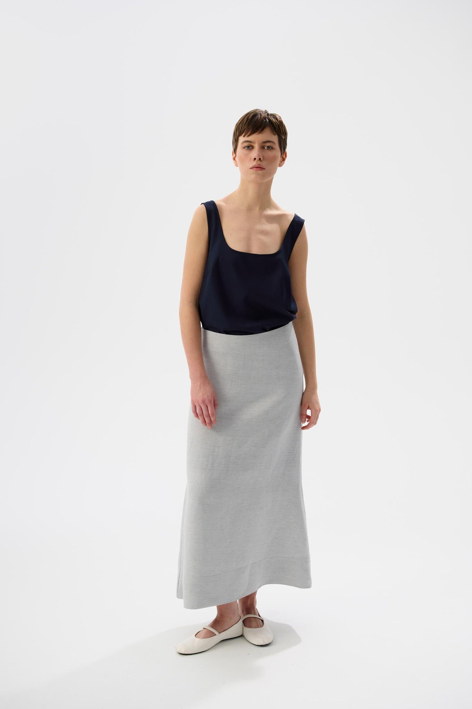 Юбка миди silver