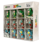 Ластик "Ракета" 5*2см, в пакете, 3 вида микс