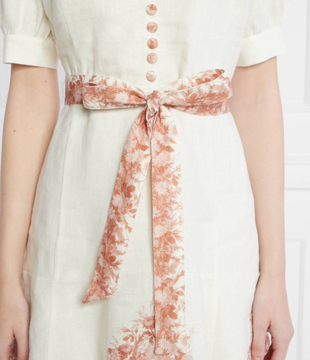 Льняное платье TWINSET - белый(241TT2401)