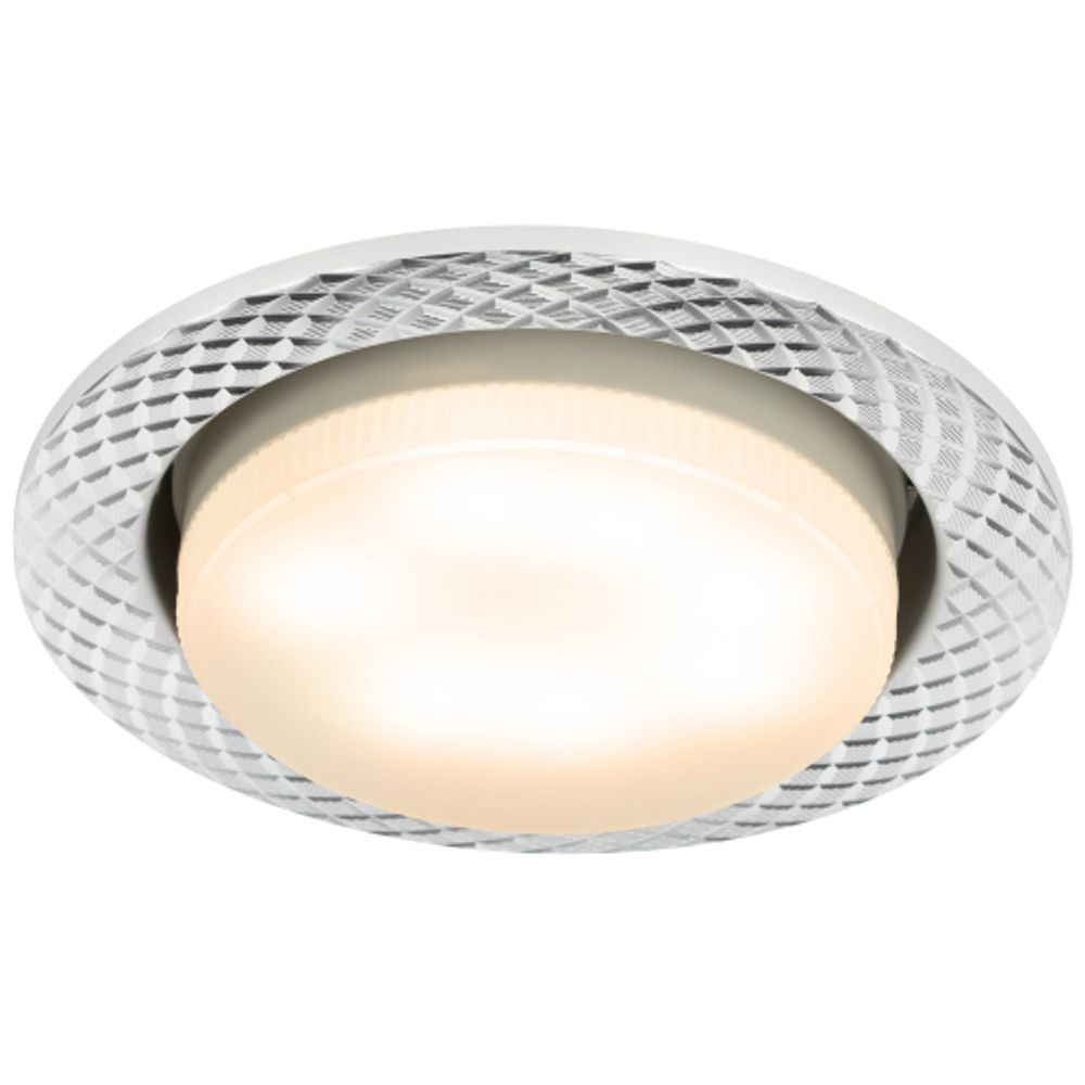 Светильник встраиваемый ЭРА KL 76 AL/SL /1 под лампу GX53 серебро